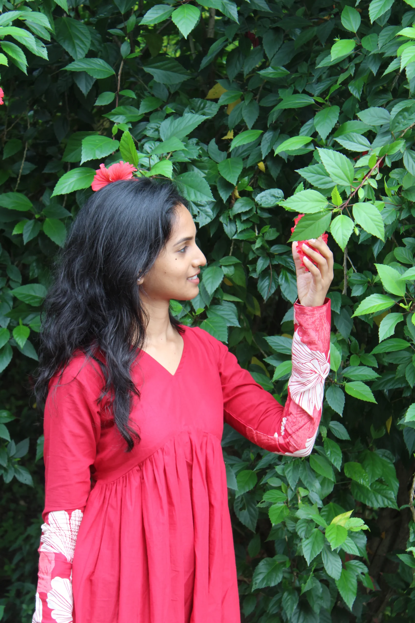 Tomato Red Alia Cut Maxi - Image 2