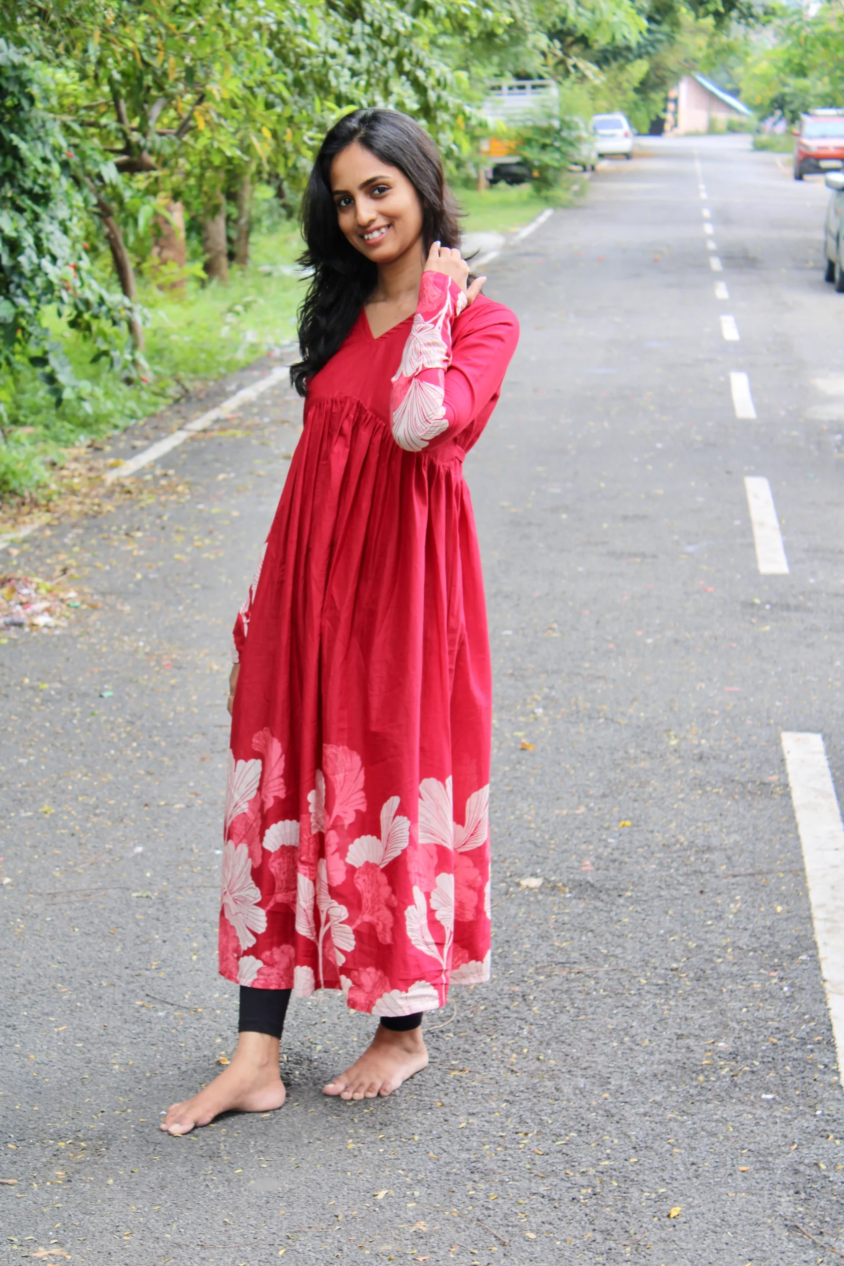 Tomato Red Alia Cut Maxi