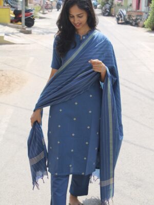 Deep Indigo Salwar Set
