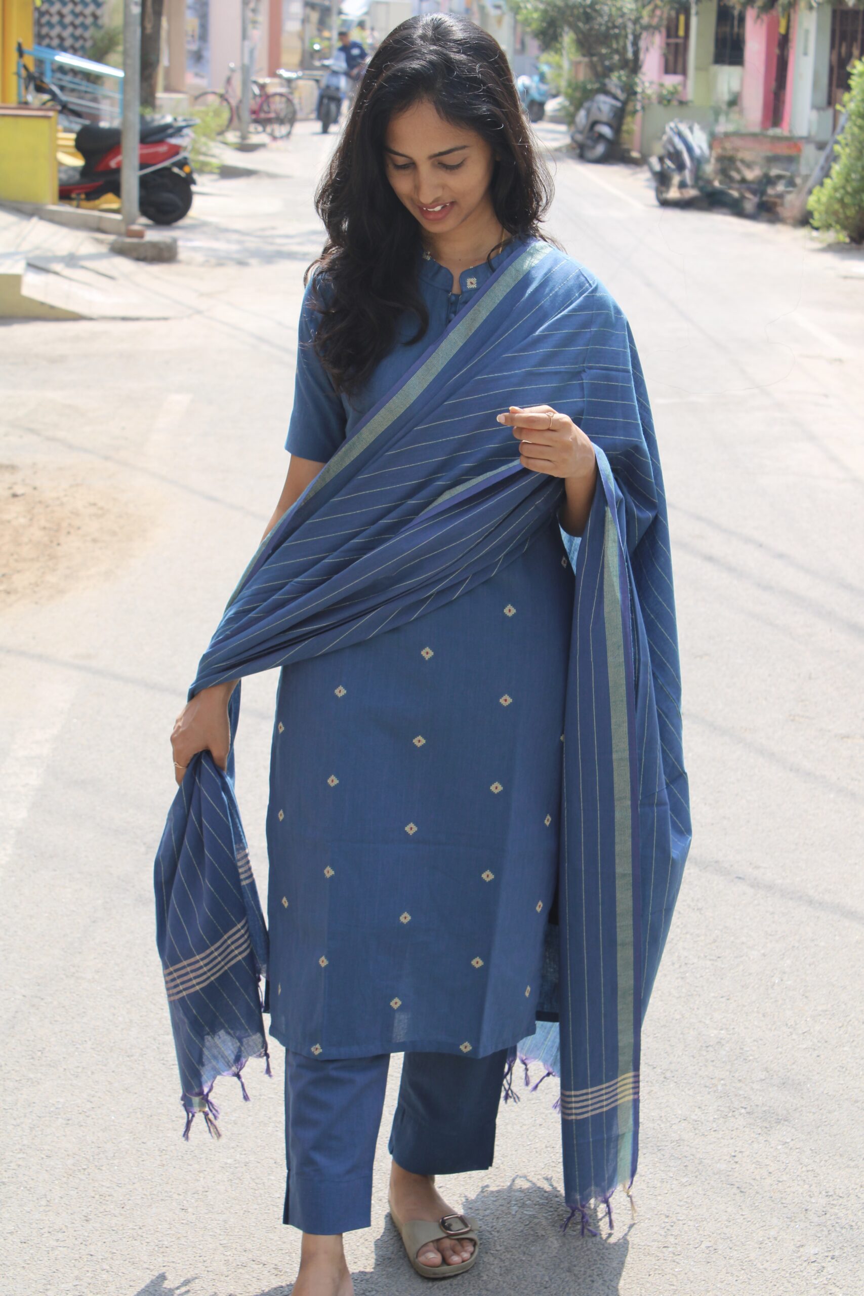 Deep Indigo Salwar Set