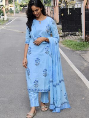 Ice Blue Salwar Set