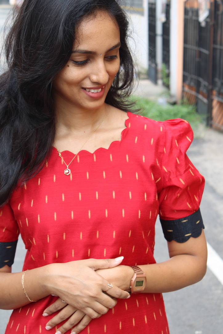 Red and Black Charm Aline Coords - Image 2