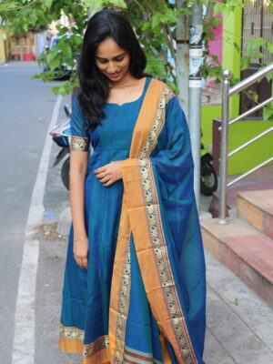 Mayil Neer Anarkali Set