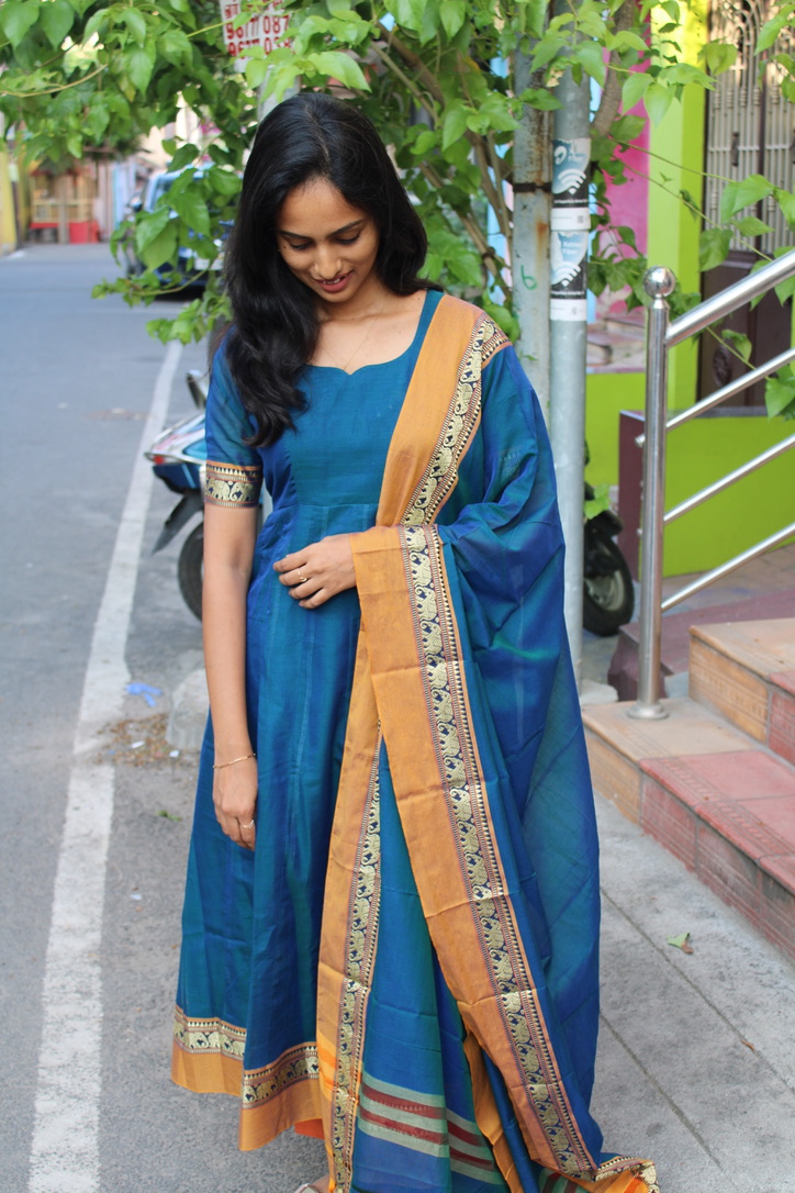 Mayil Neer Anarkali Set