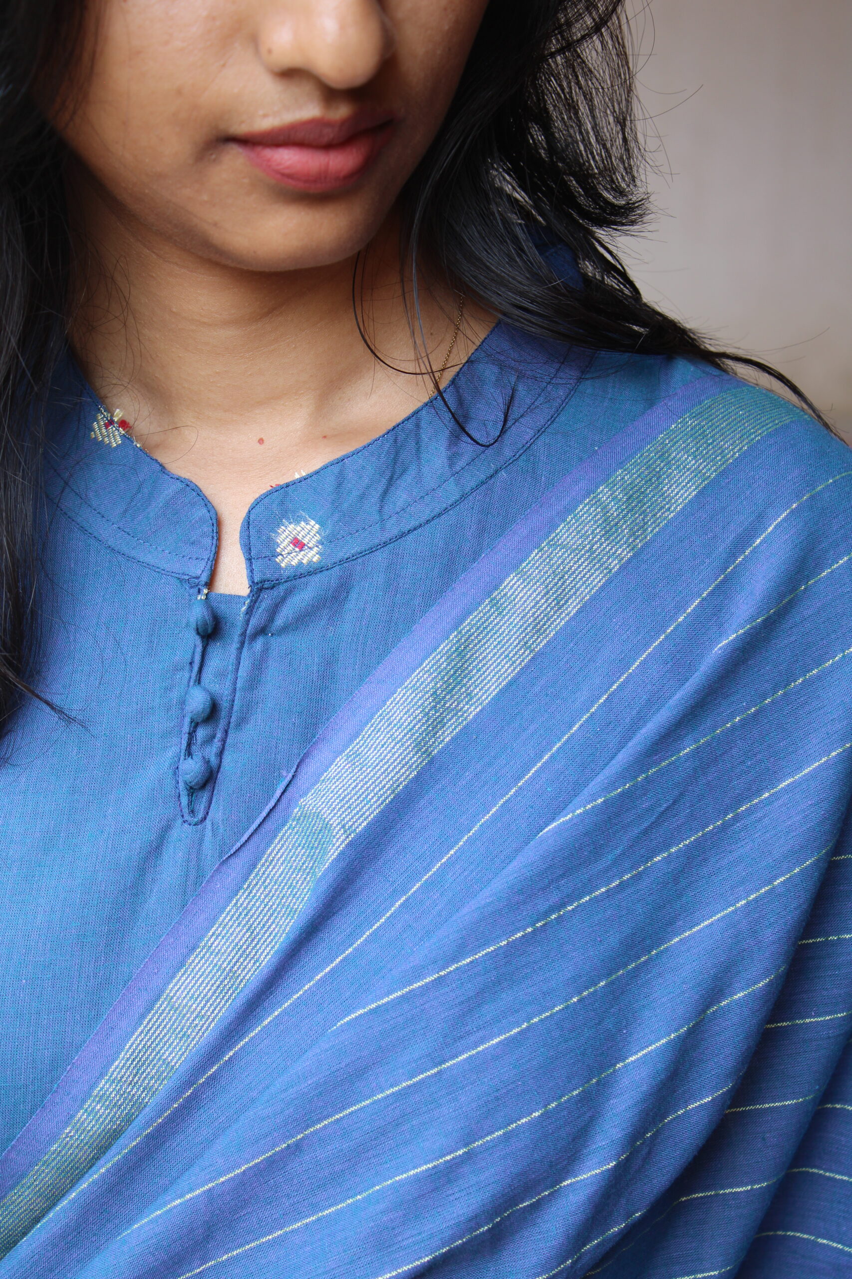 Deep Indigo Salwar Set - Image 2