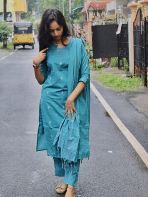Deep Aqua Salwar Set