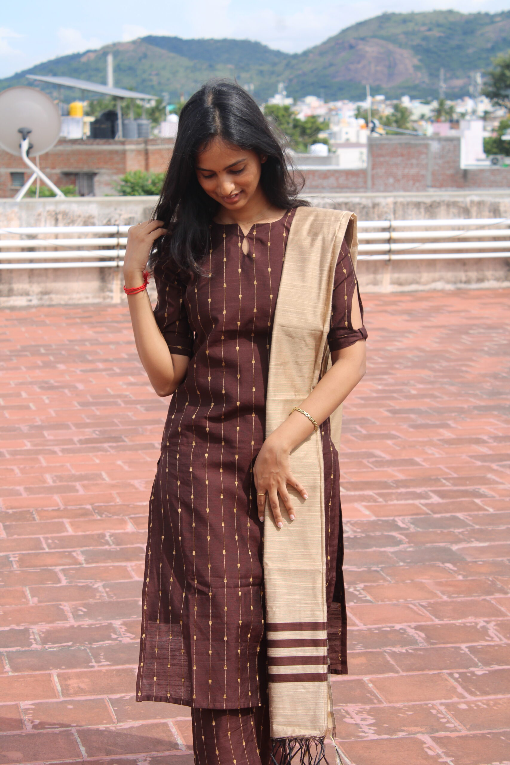 Coffee Brown Suit Set