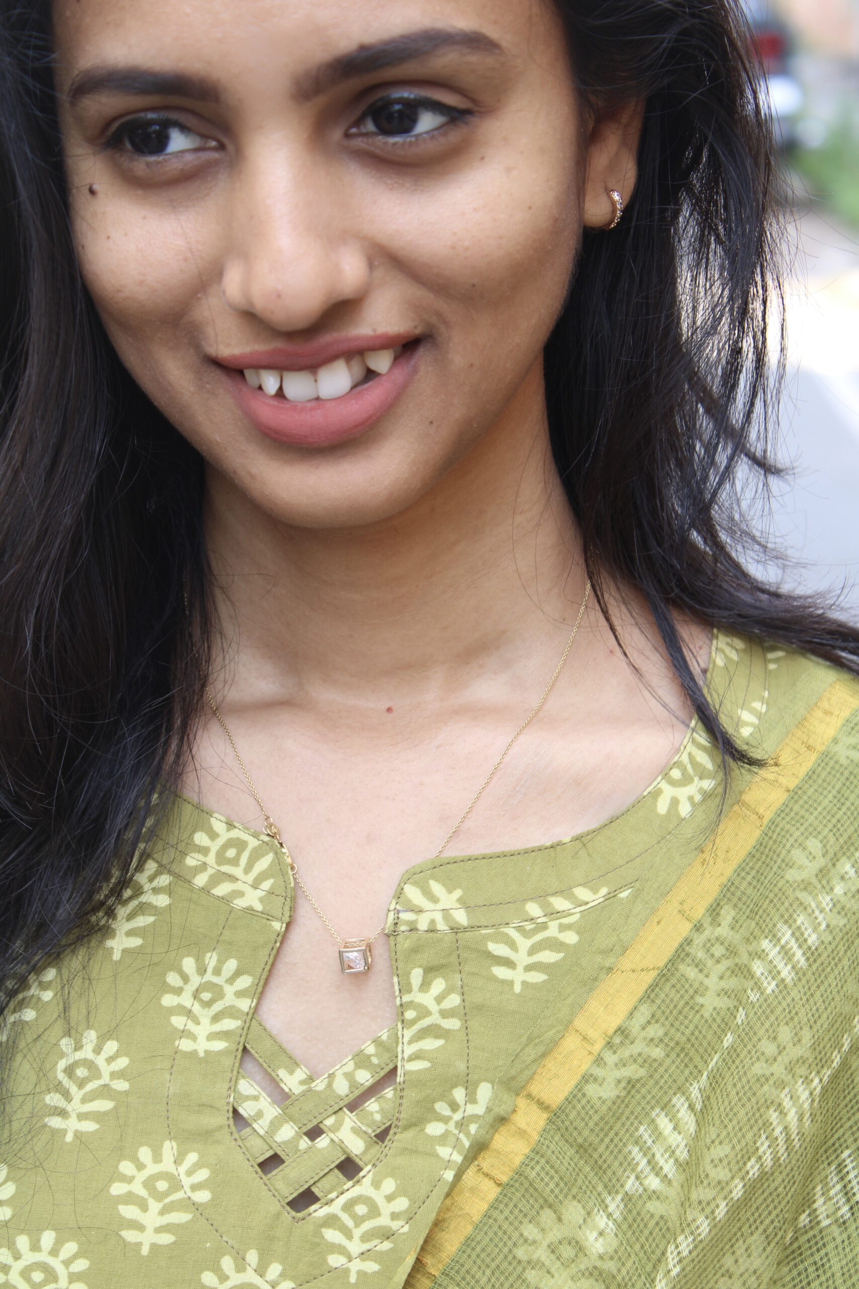 Olive Aura Salwar Set - Image 2