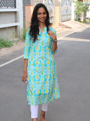 Aqua Lime Kurta