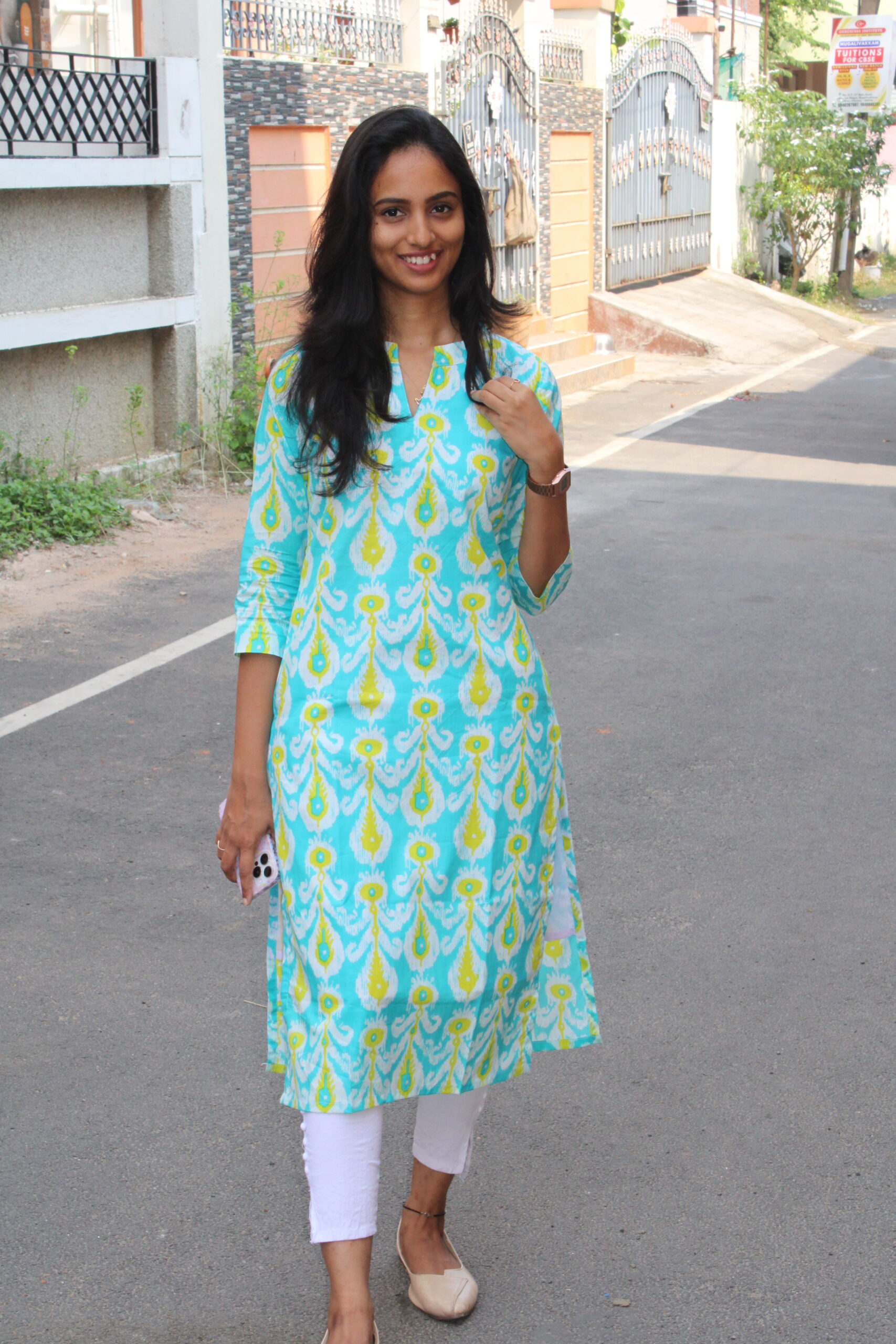 Aqua Lime Kurta