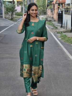 Emerald Bloom Silk Set
