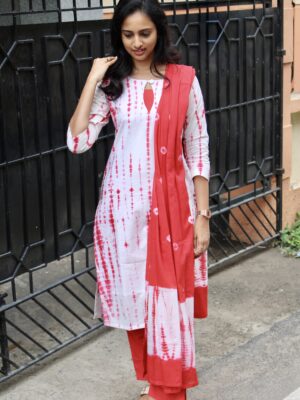 Red Velvet Salwar Set