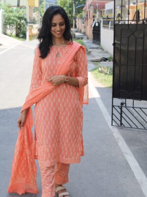 Peach Petal Salwar Set