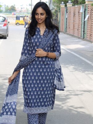 Dusty Blue Salwar Set