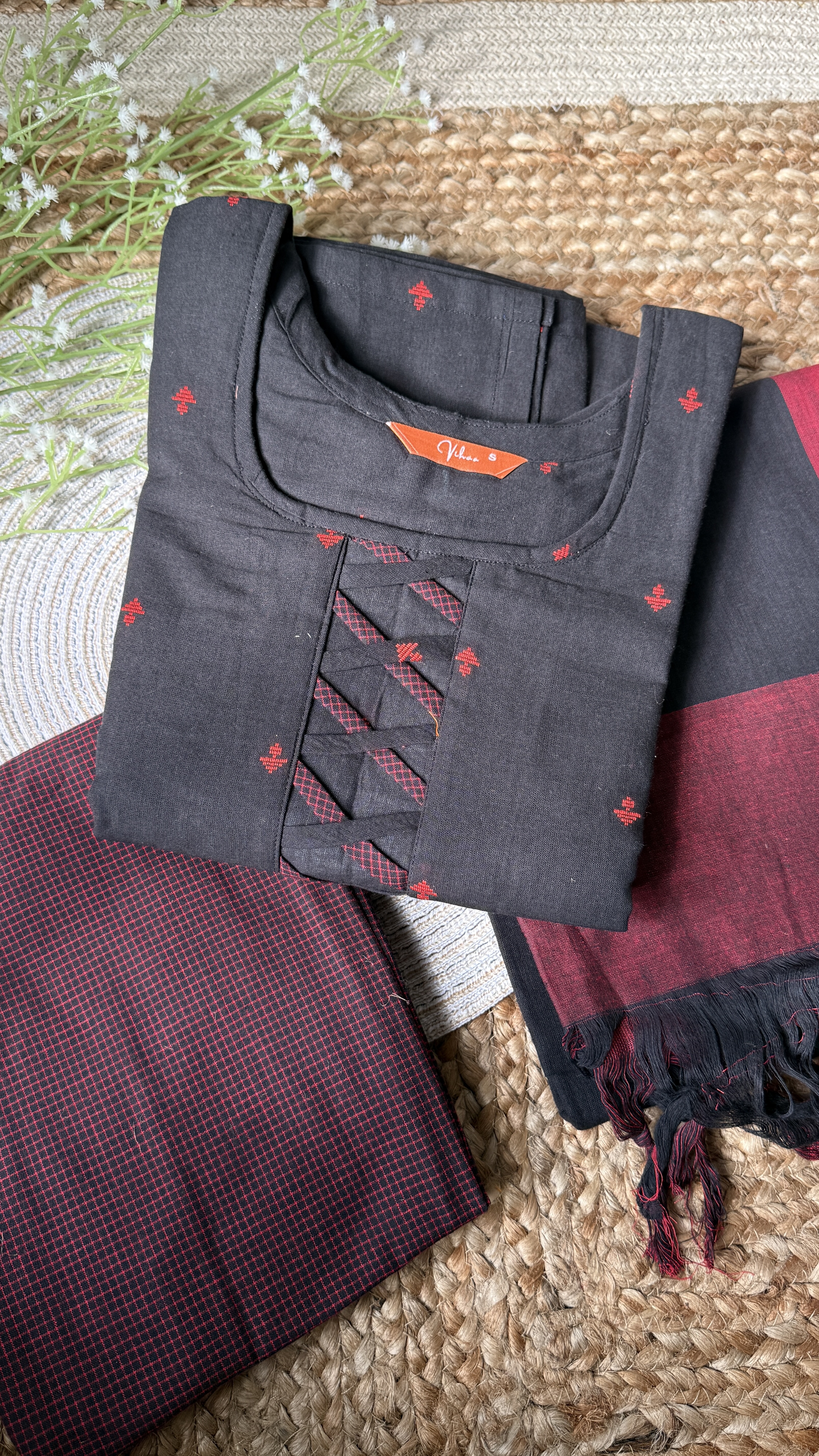 Forest Ember Salwar Set - Image 4