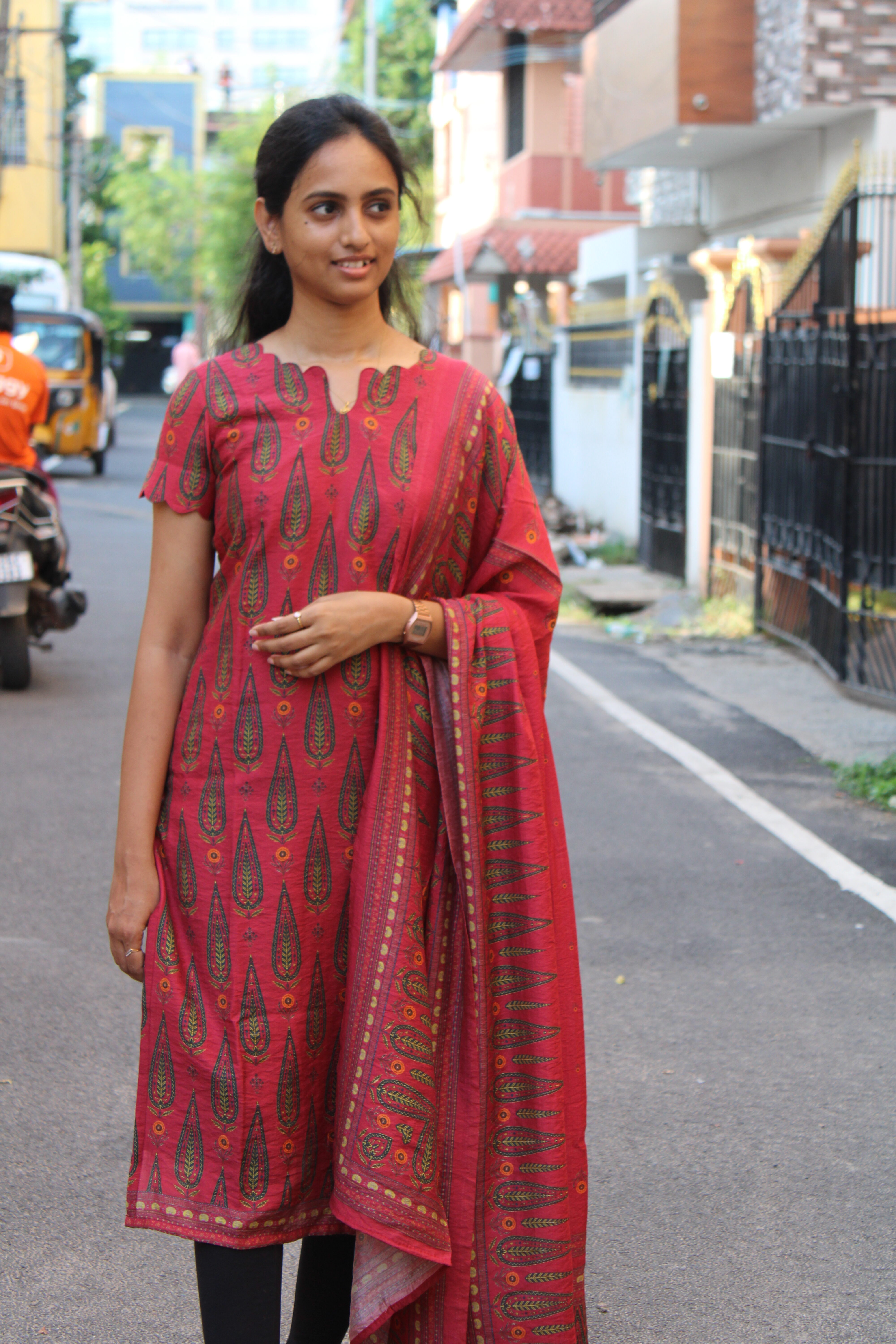 Ruby Paisley Kurti Set