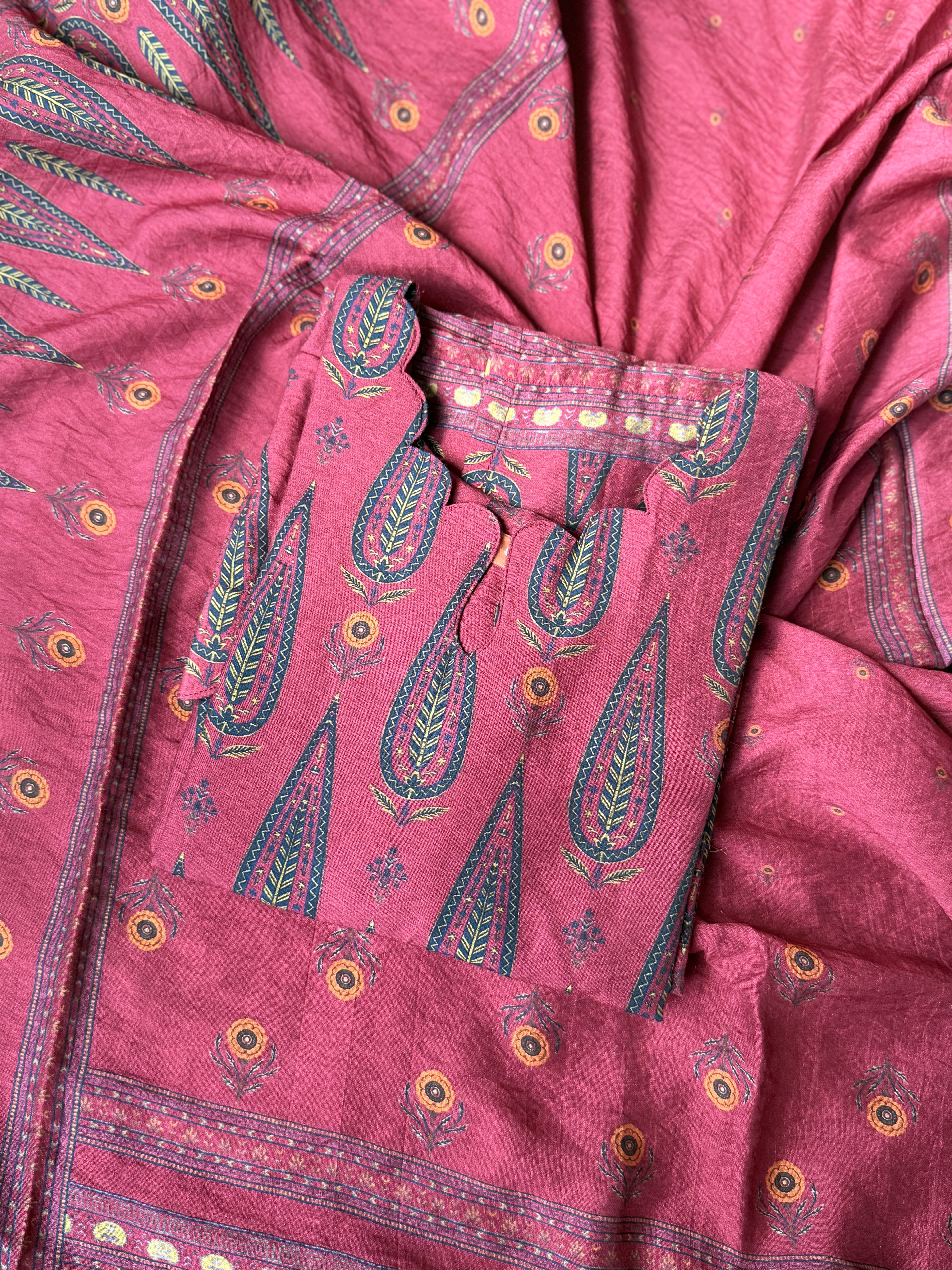 Ruby Paisley Kurti Set - Image 4