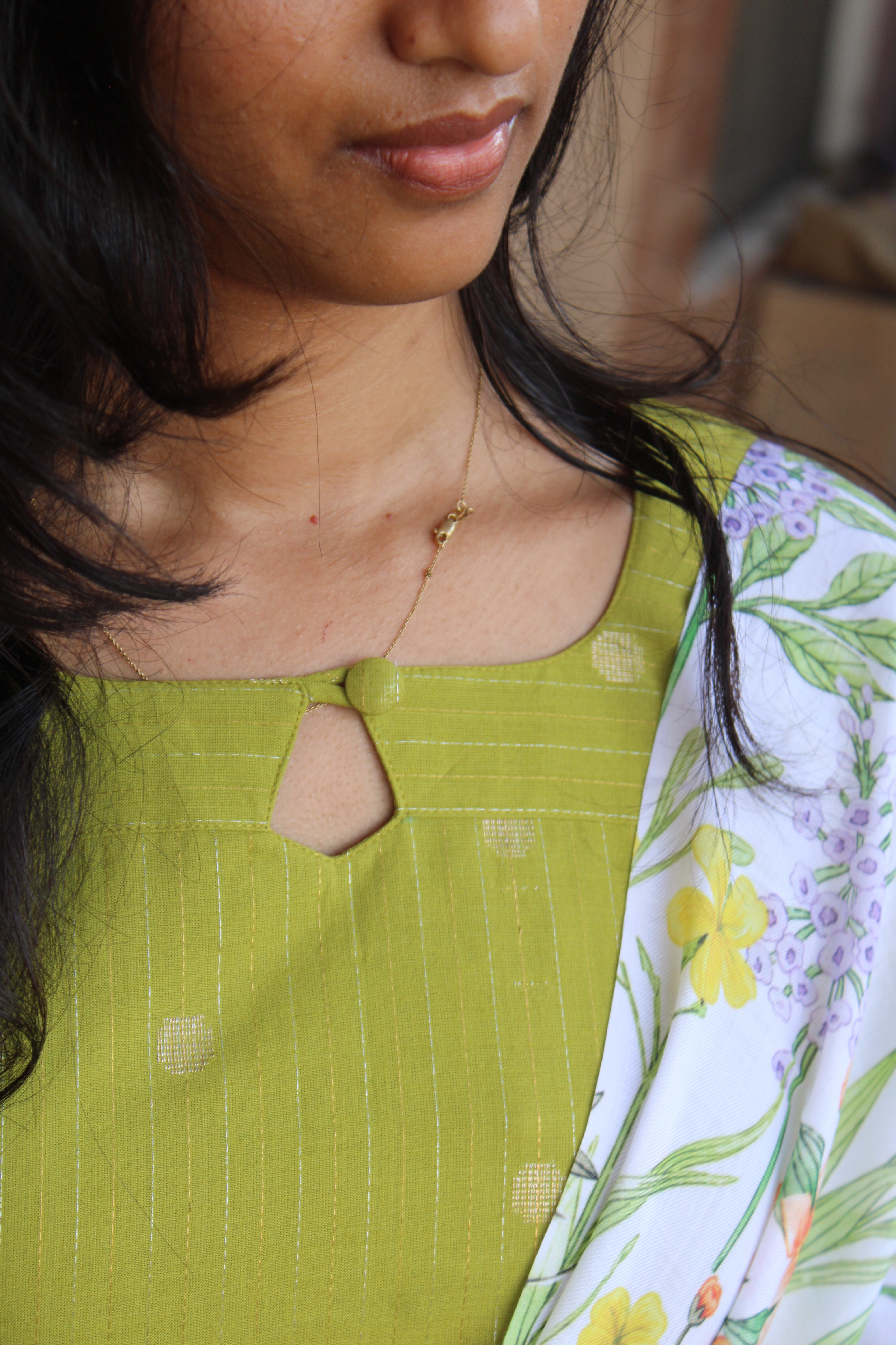 Olive Bloom Salwar Set - Image 2