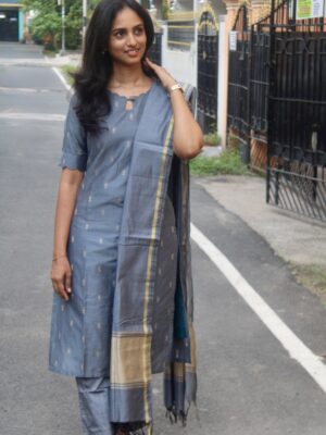 Grey Sand Salwar Set