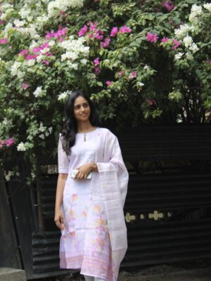 Lilac Garden Jamdani Set